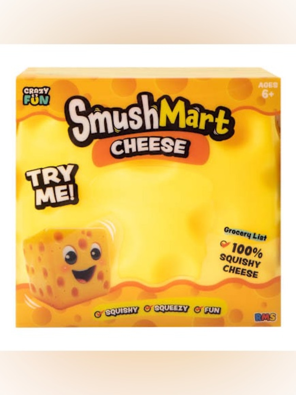 SmushMart Cheese Squishy Toy Five Below